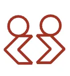 人と人が手を取り合うアイコン