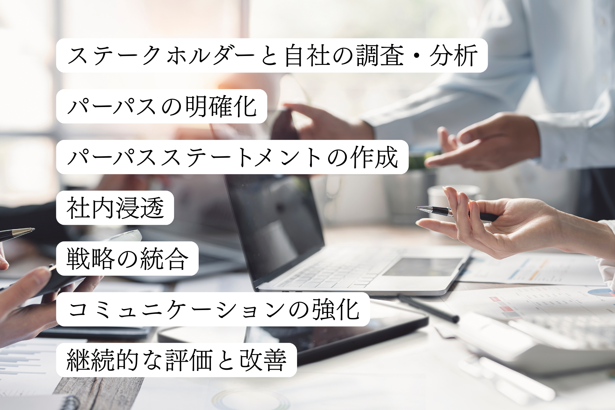 企業のパーパスの実践手順