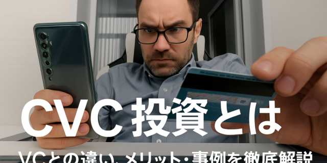 CVC投資とは？VCとの違い、メリット・事例を徹底解説