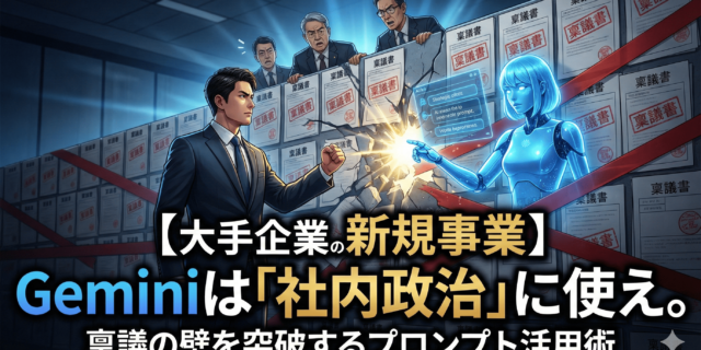 【大手企業の新規事業】Geminiは「社内政治」に使え。稟議の壁を突破するプロンプト活用術